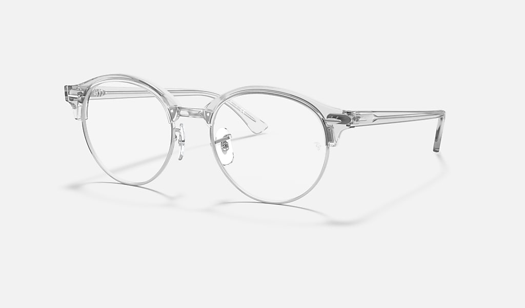 Oath breaking Dawn reckless Clubround Optics Eyeglasses with Transparent Frame | Ray-Ban®