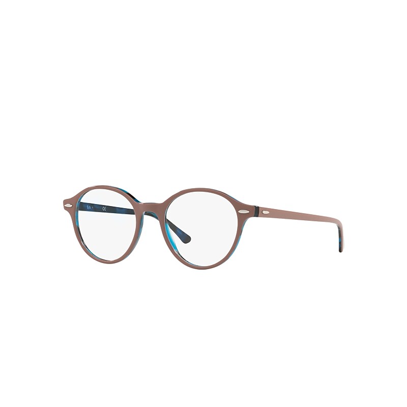 Ray-Ban Dean Eyeglasses Light Brown Frame Clear Lenses Polarized 48-19