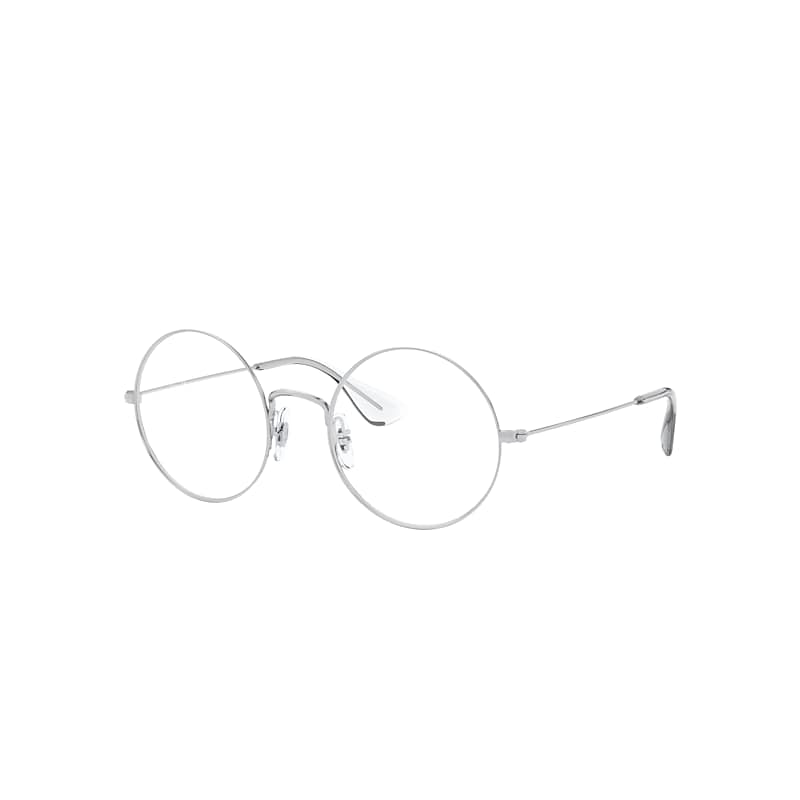Ray-Ban Ja-jo Optics Eyeglasses Silver Frame Clear Lenses Polarized 53-20