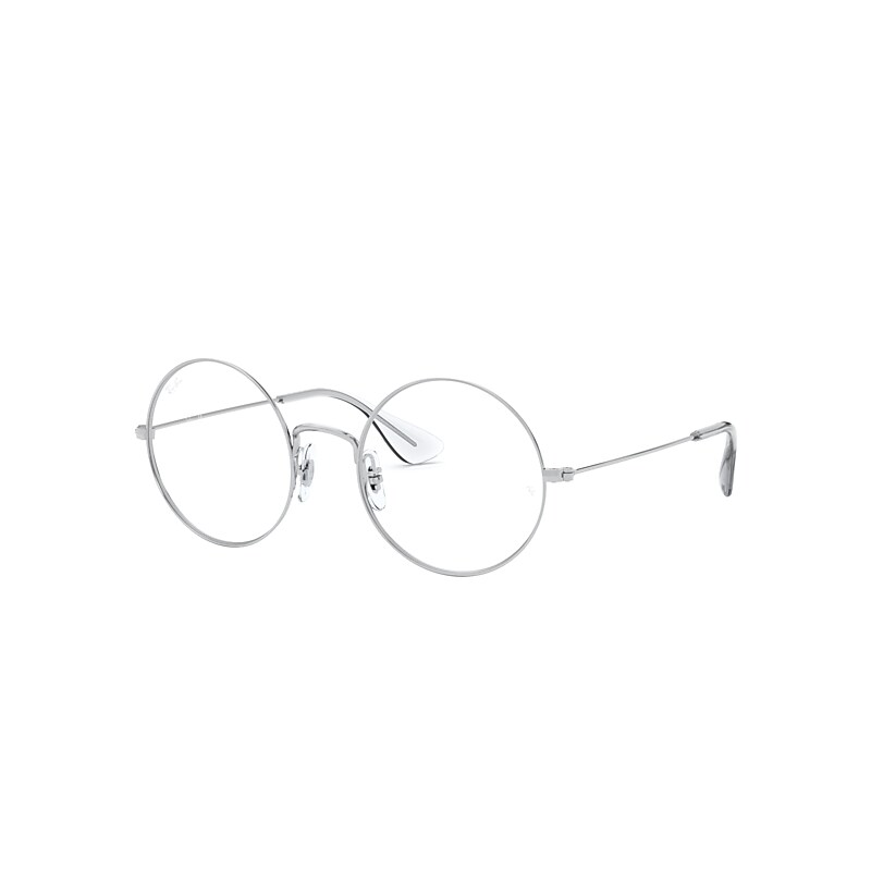 Ray-Ban Ja-jo Optics Eyeglasses Silver Frame Clear Lenses Polarized 50-20