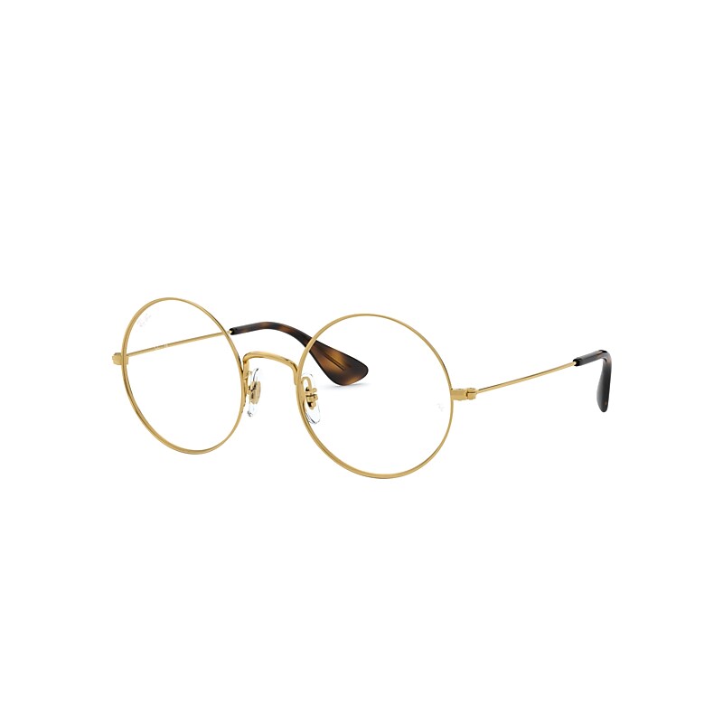 Ray-Ban Ja-jo Optics Eyeglasses Gold Frame Clear Lenses Polarized 53-20