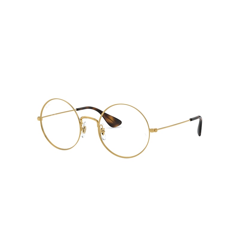 Ray-Ban Ja-jo Optics Eyeglasses Gold Frame Clear Lenses Polarized 50-20