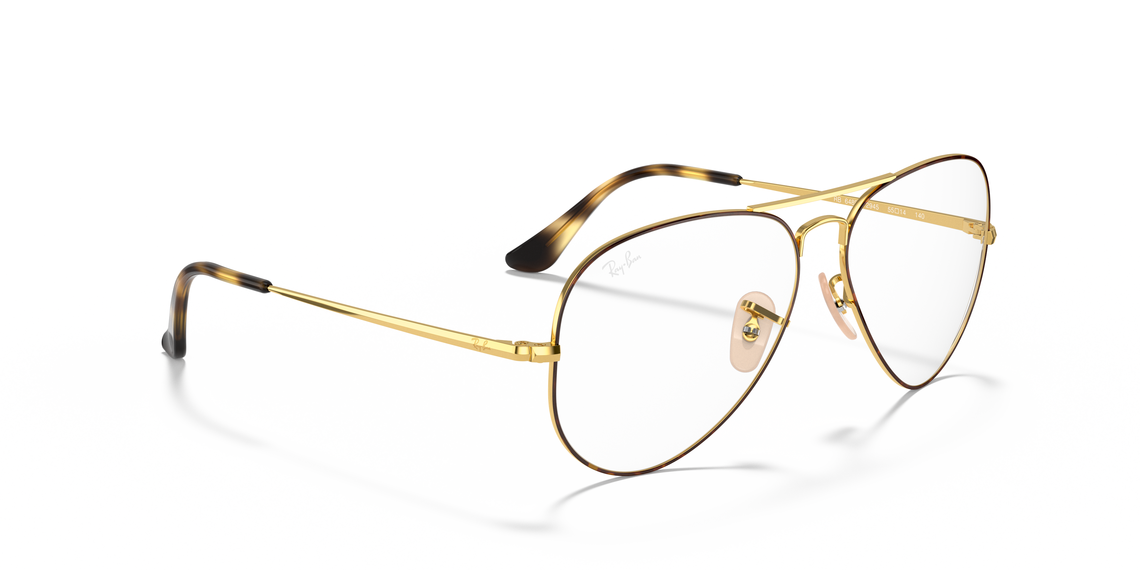 ray ban gold tortoise aviator