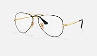 RayBan Black On Gold; Gold null
