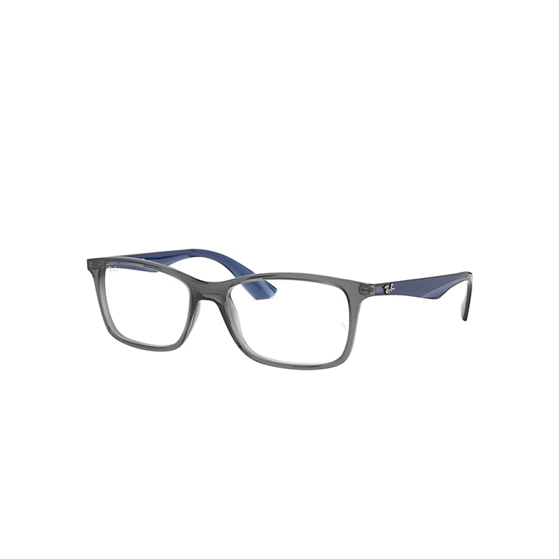 Ray-Ban Rb7047 Eyeglasses Blue Frame Clear Lenses Polarized 56-17