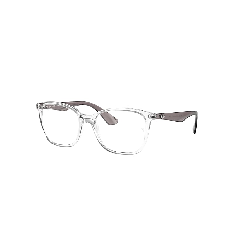 Ray-Ban Rb7066 Optics Eyeglasses Grey Frame Clear Lenses Polarized 52-17
