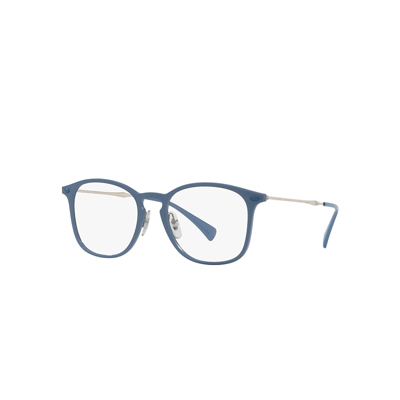 Ray-Ban Rb8954 Optics Eyeglasses Silver Frame Clear Lenses Polarized 48-18