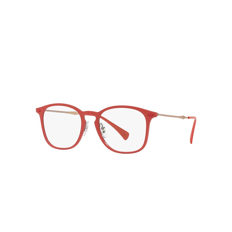 Ray-Ban Rb8954 Optics Eyeglasses Light Brown Frame Clear Lenses Polarized 50-18