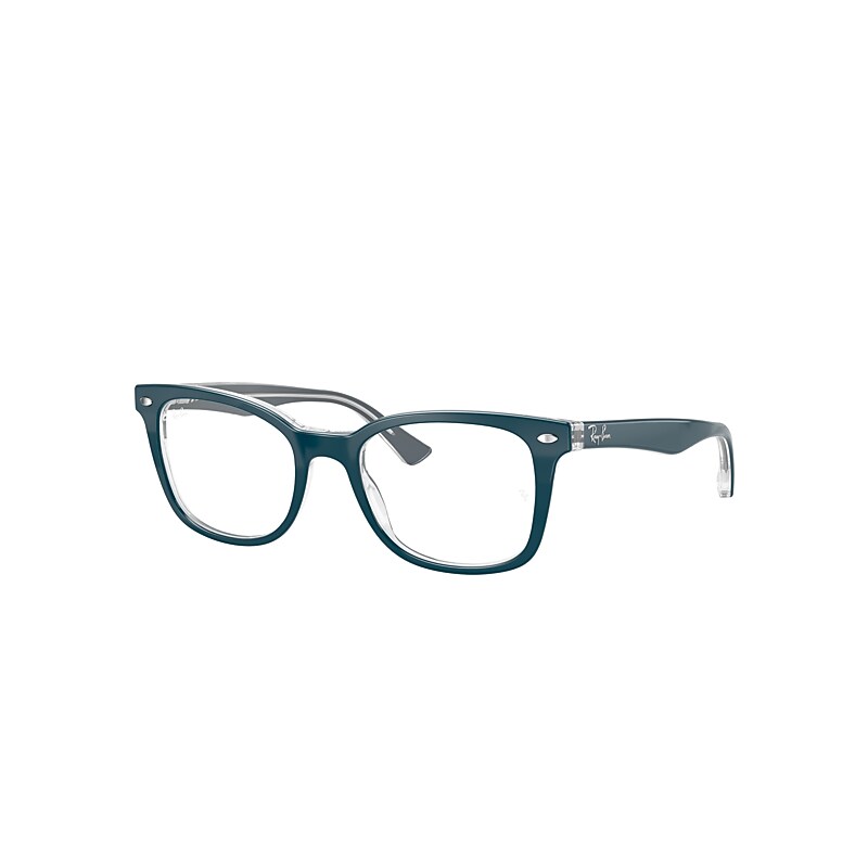 Ray-Ban Rb5285 Optics Eyeglasses Blue Frame Clear Lenses Polarized 53-19