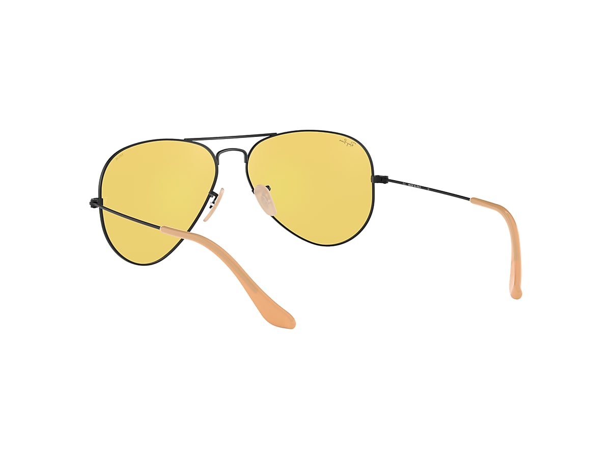 AVIATOR WASHED EVOLVE Sunglasses in Black and Yellow Photochromic
