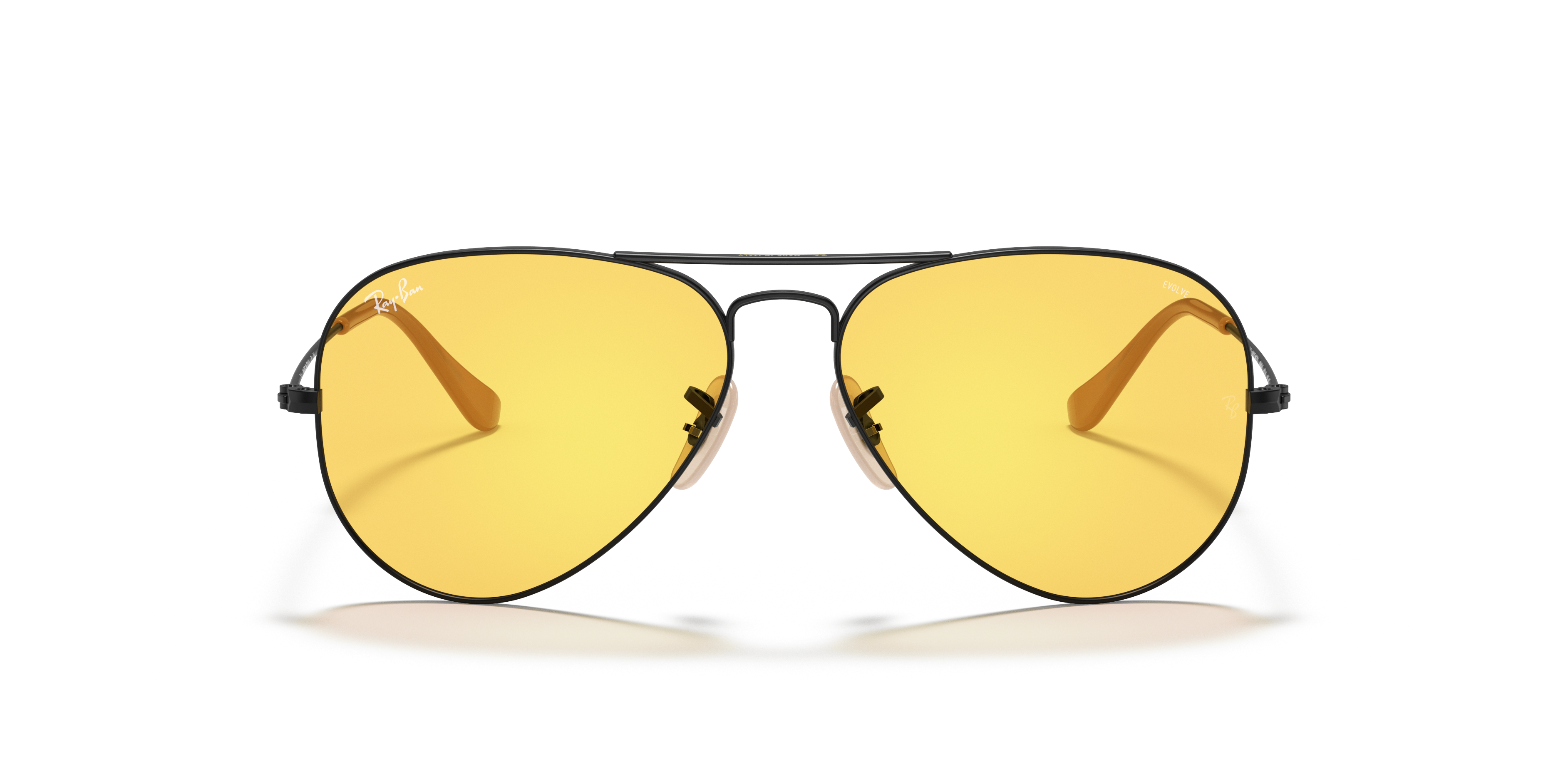 ray ban aviator sunglasses yellow lens