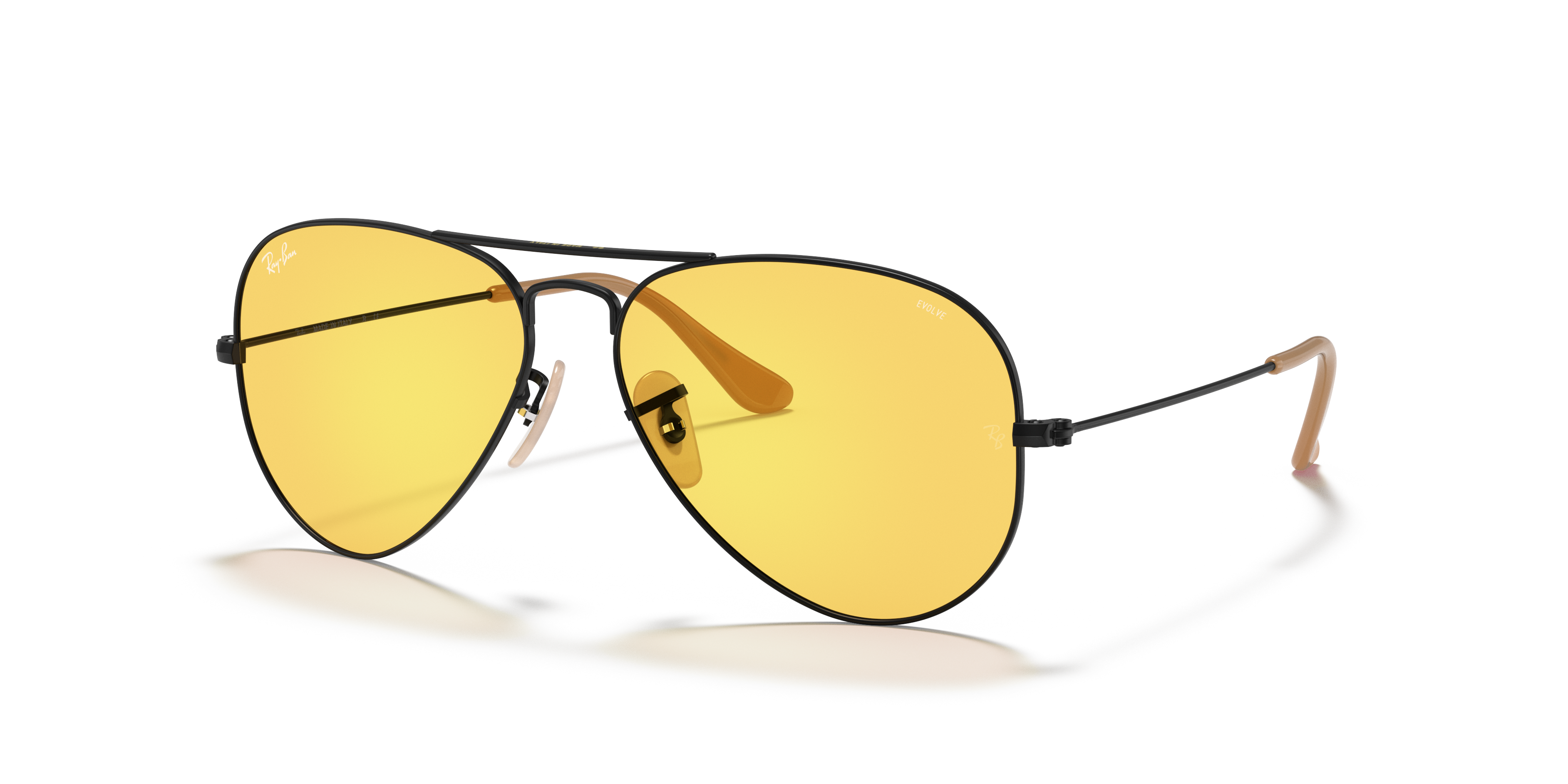 ray ban aviators yellow lens