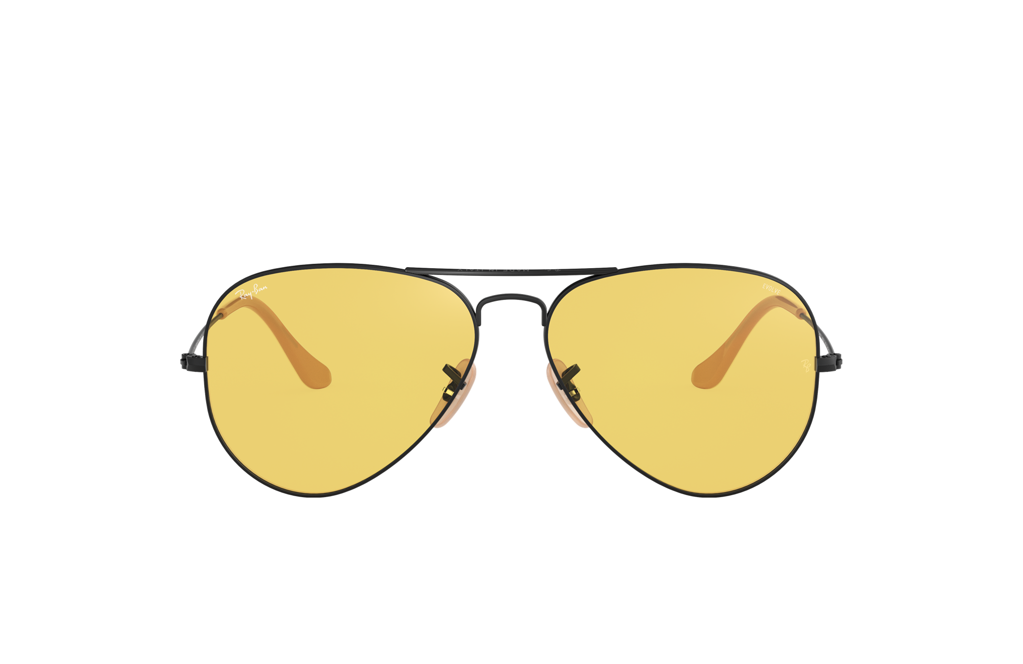 ray ban aviator yellow lenses