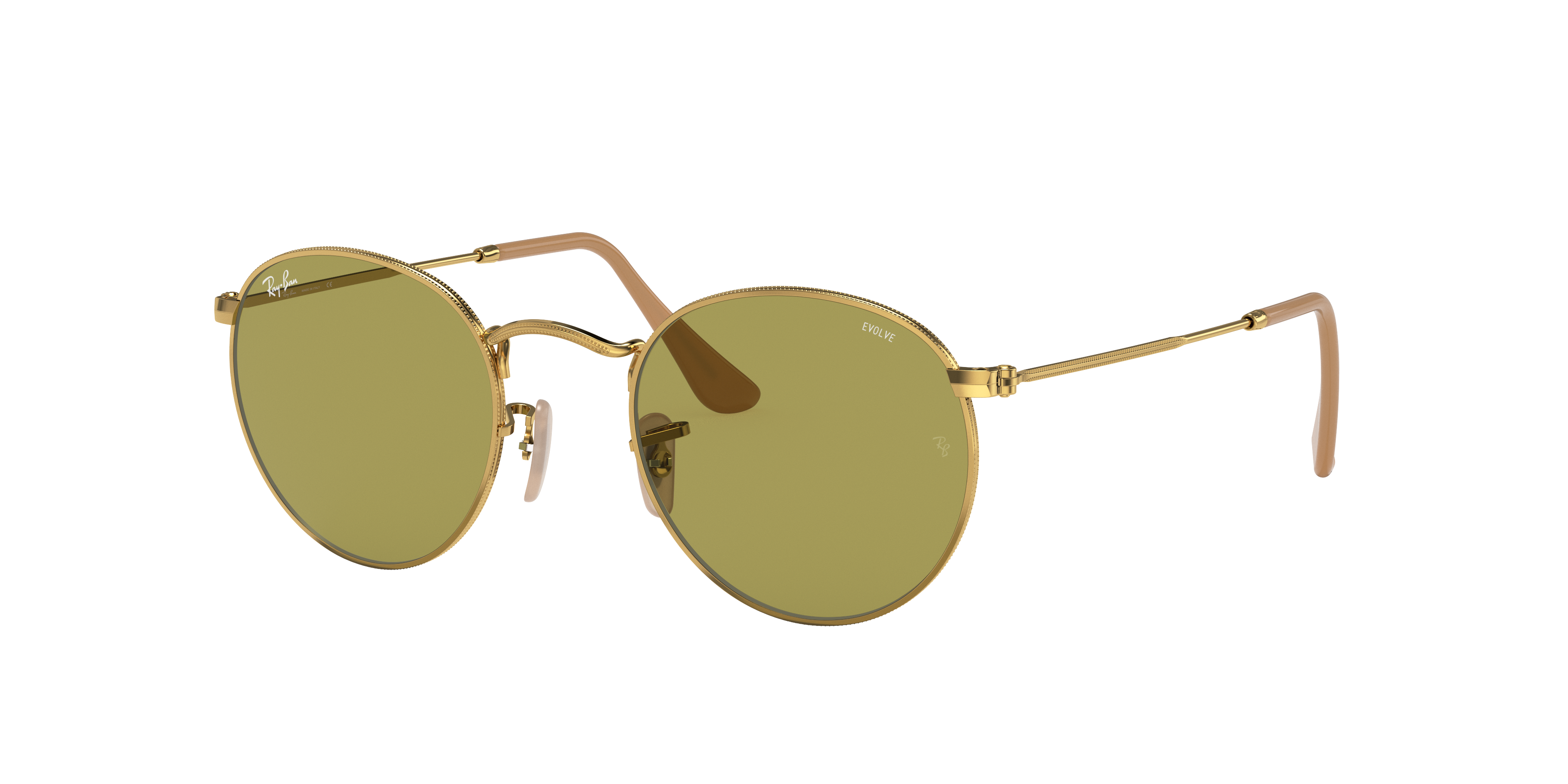 Ray-Ban Round Washed Evolve RB3447 Gold 