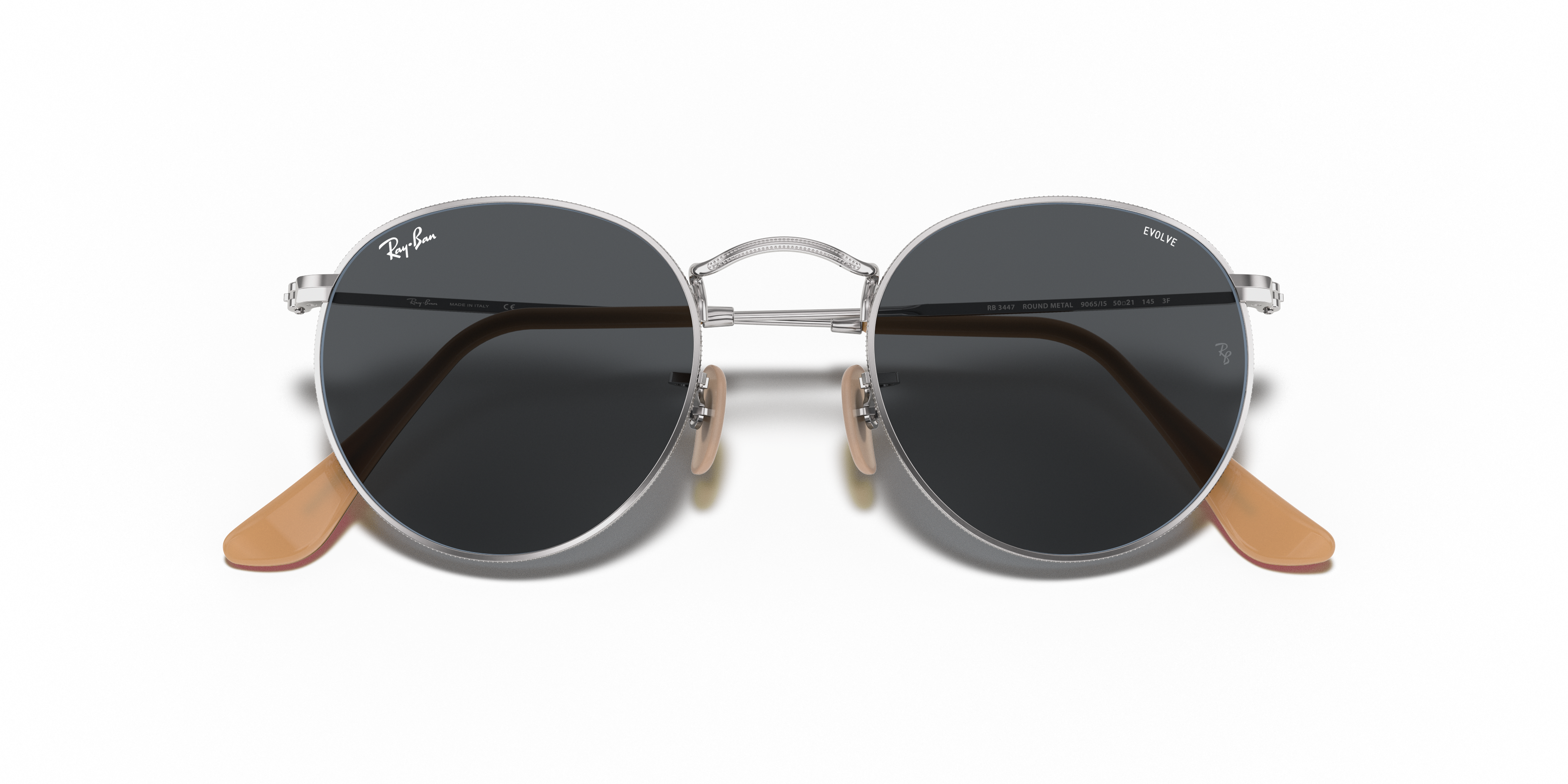 ray ban brown hexagonal