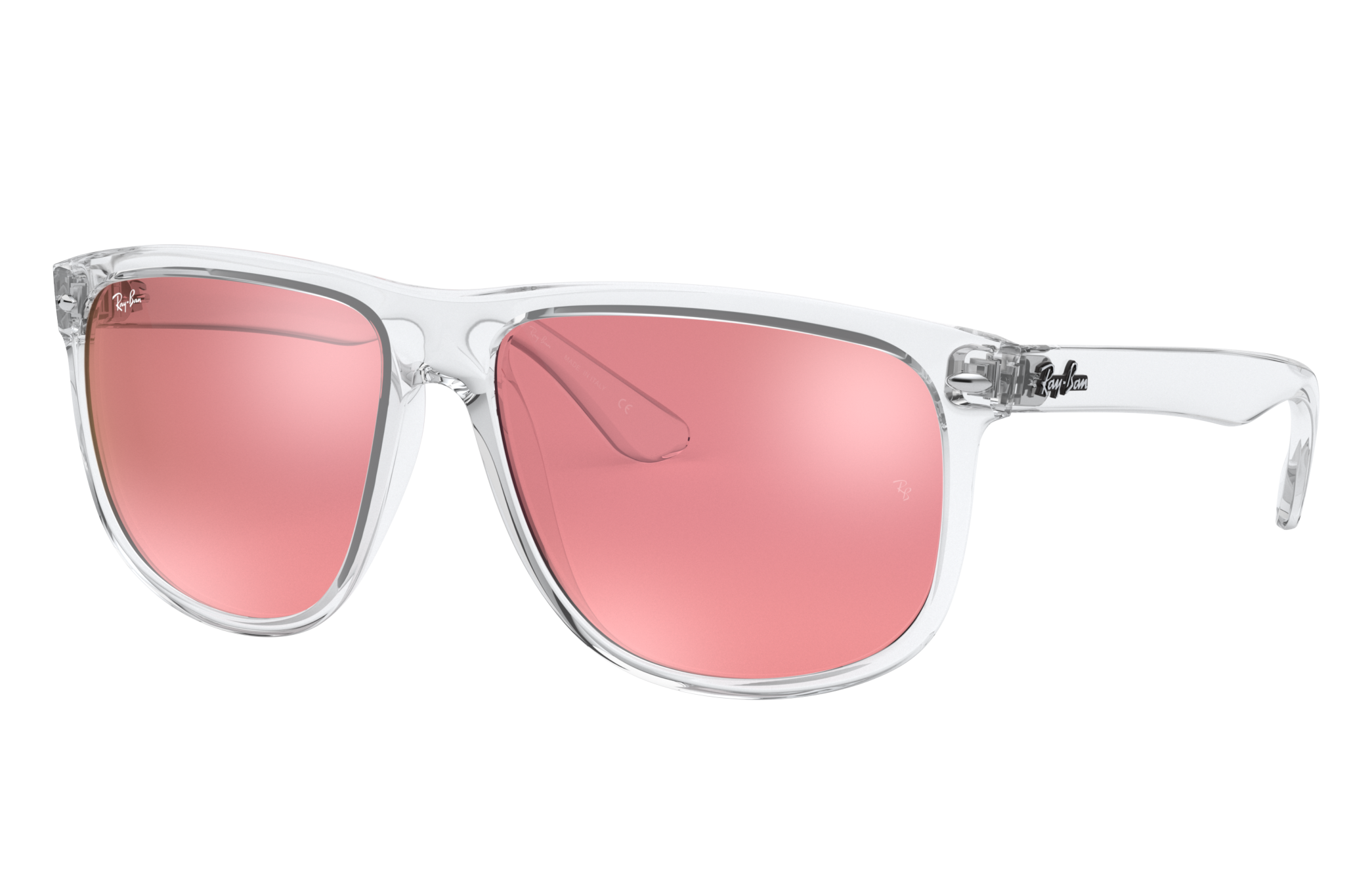 Arriba 77+ imagen ray ban sunglasses pink frame