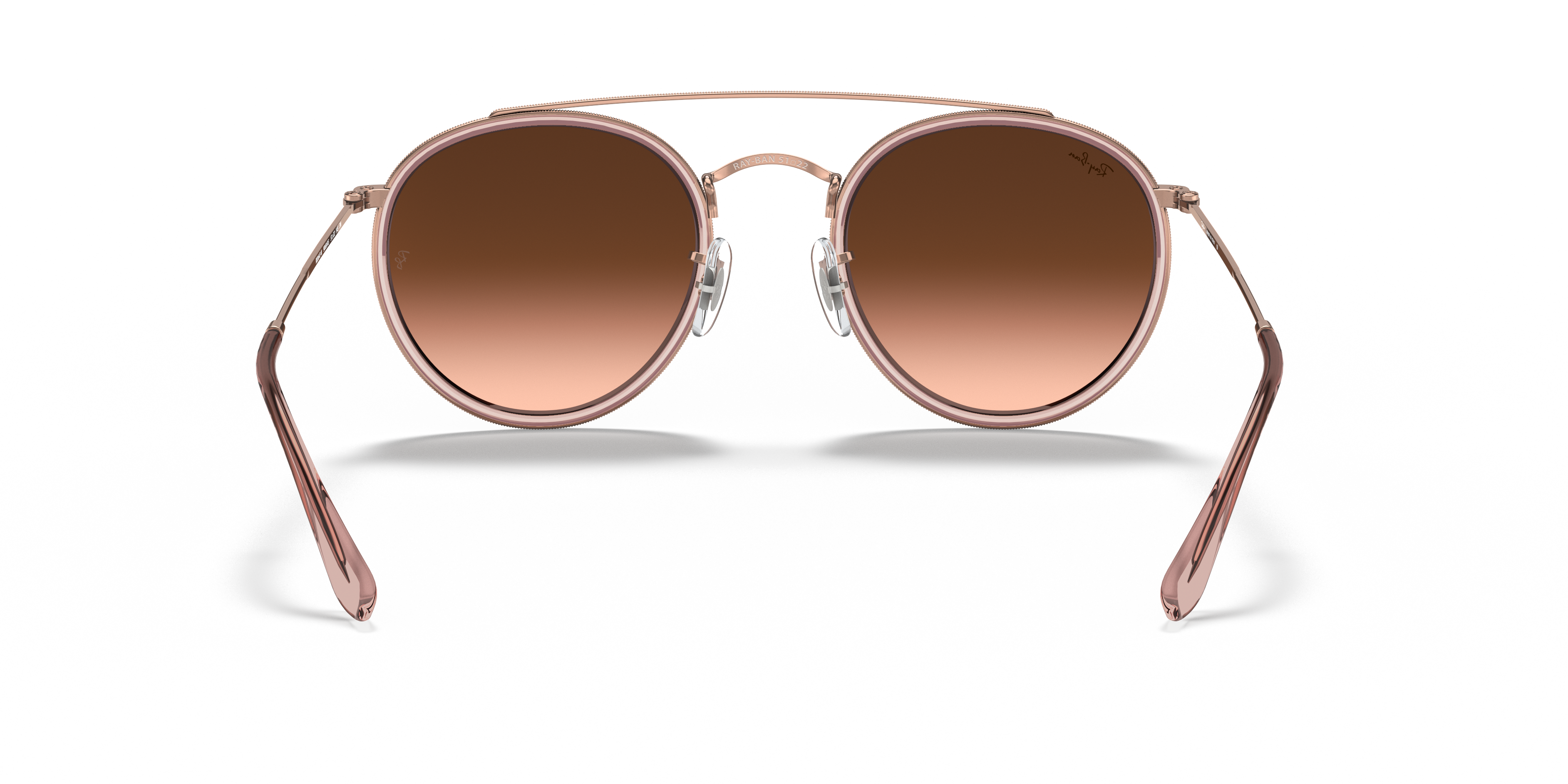 ray ban round double bridge bronze copper