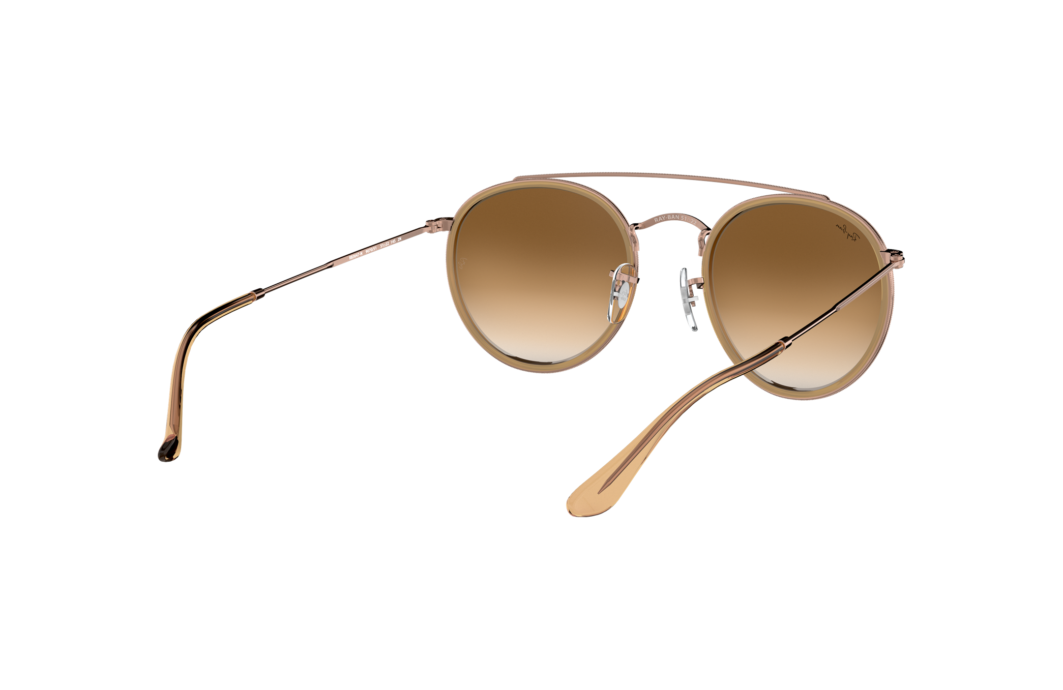 Round Double Bridge Sunglasses in Light 