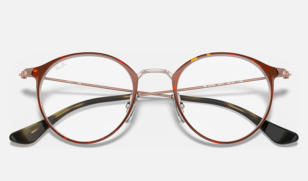 Rb6378 Optics Eyeglasses with Havana On Copper Frame | Ray-Ban®