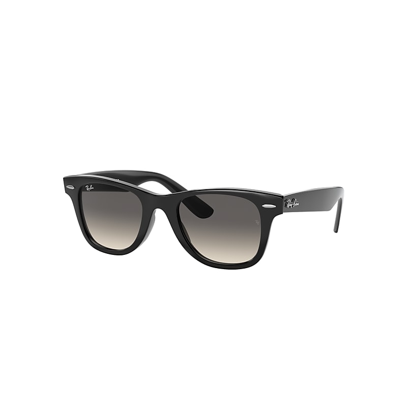 Ray-Ban Junior Wayfarer Kids Sunglasses Black Frame Grey Lenses 47-20