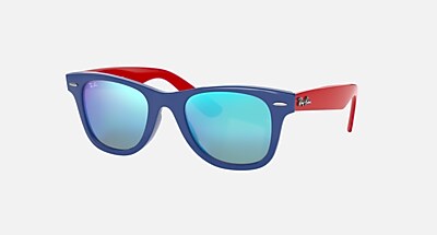 WAYFARER KIDS Sunglasses in Blue and Brown Gradient Mirror