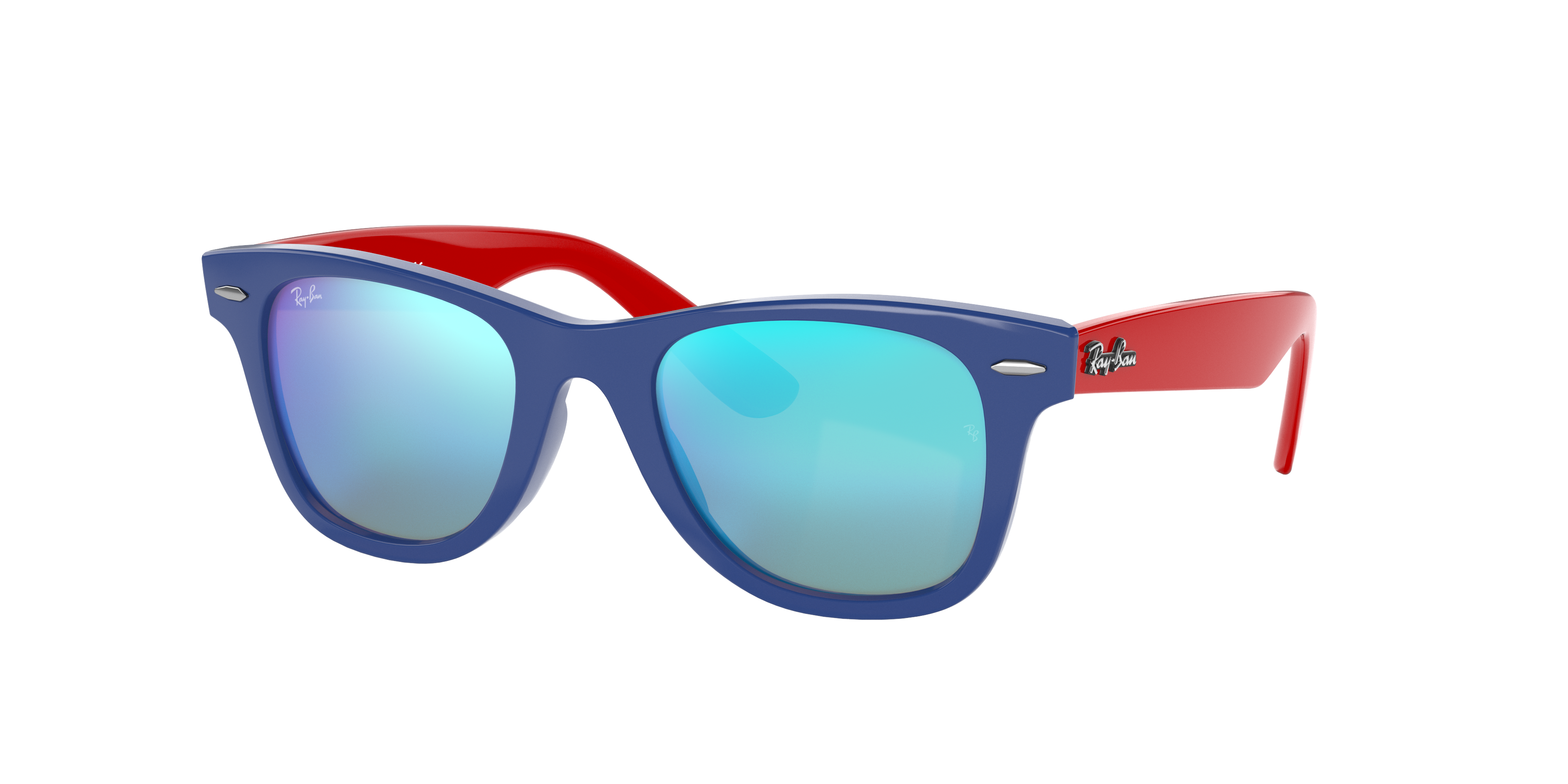 Wayfarer Kids Sunglasses in Blue and Blue | Ray-Ban®