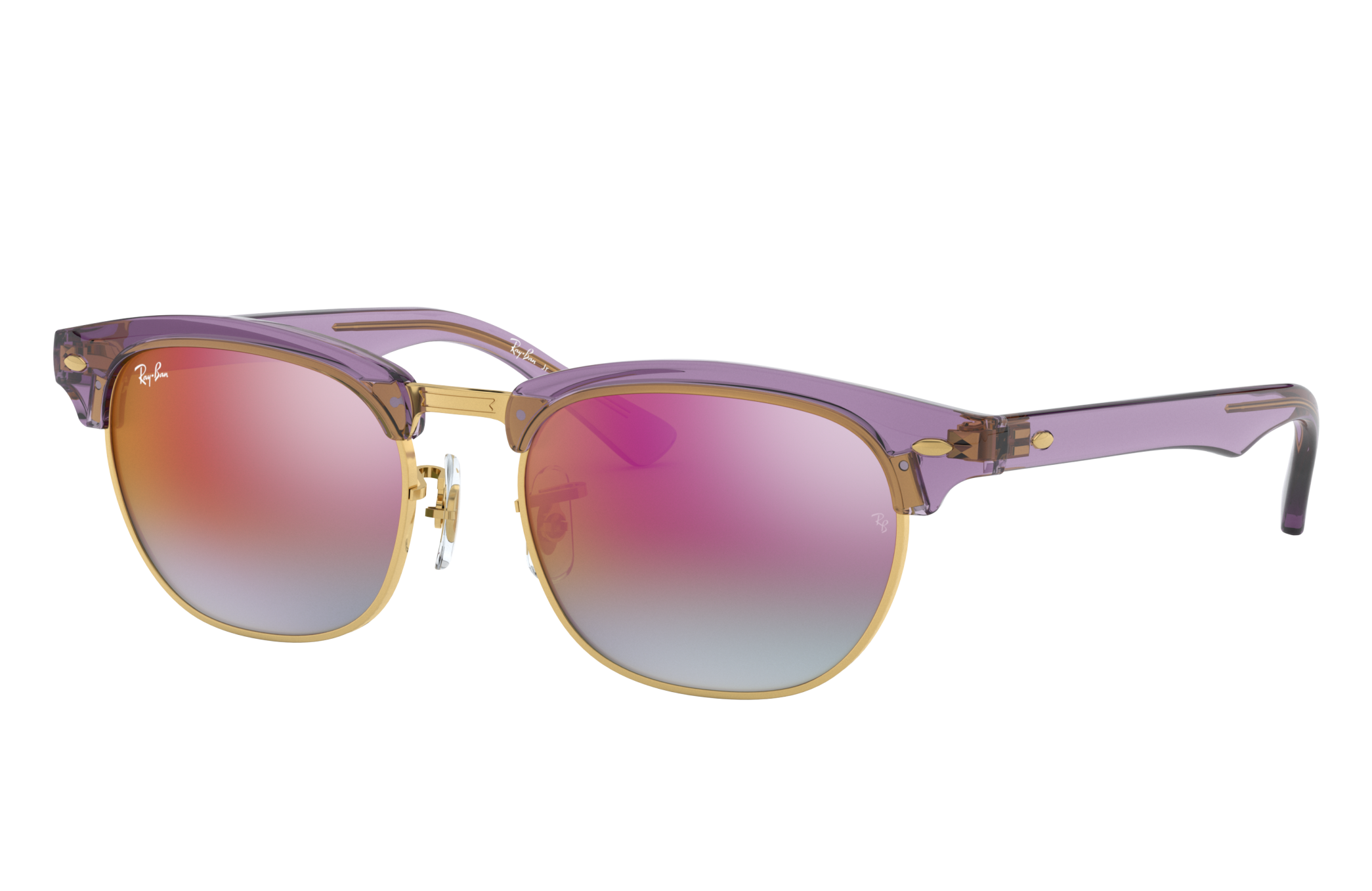 ray ban clubmaster purple