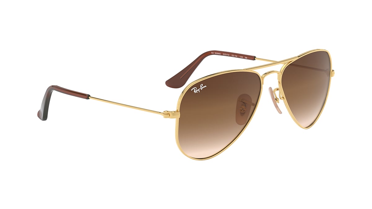 AVIATOR KIDS Sunglasses in Gold and Brown - RB9506S