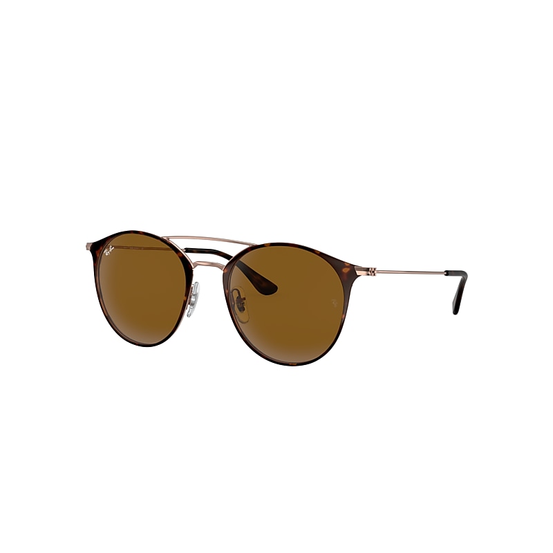 Ray-Ban Rb3546 Sunglasses Bronze-copper Frame Brown Lenses 49-20