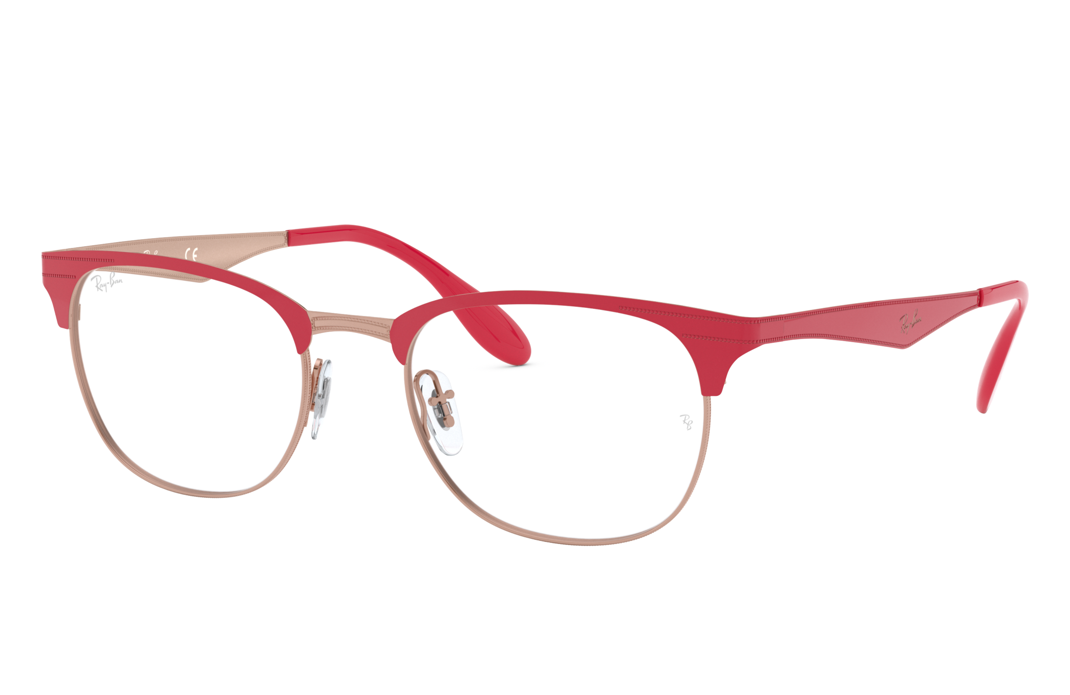 red ray ban eyeglasses