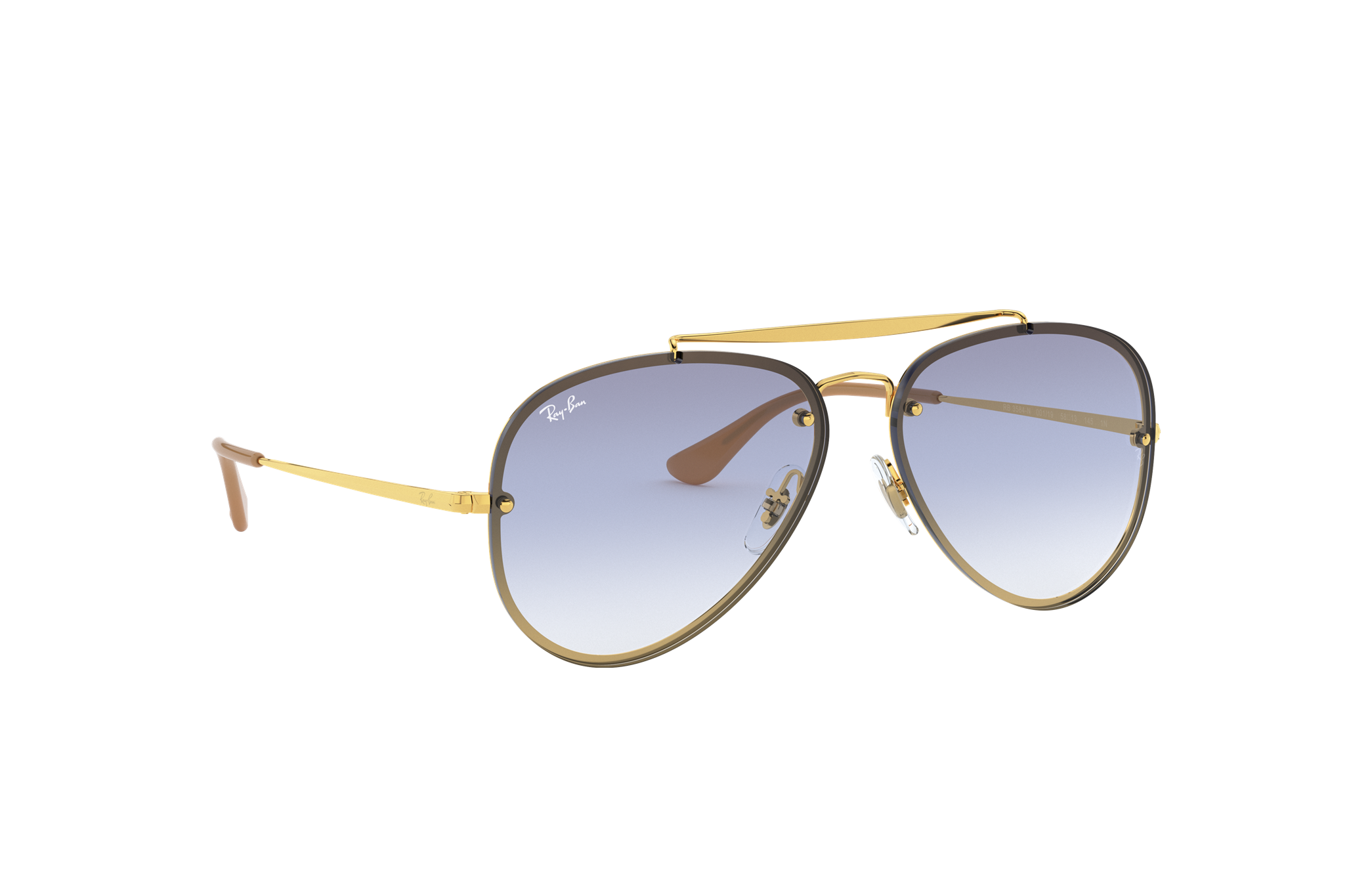 ray ban blaze aviator gold