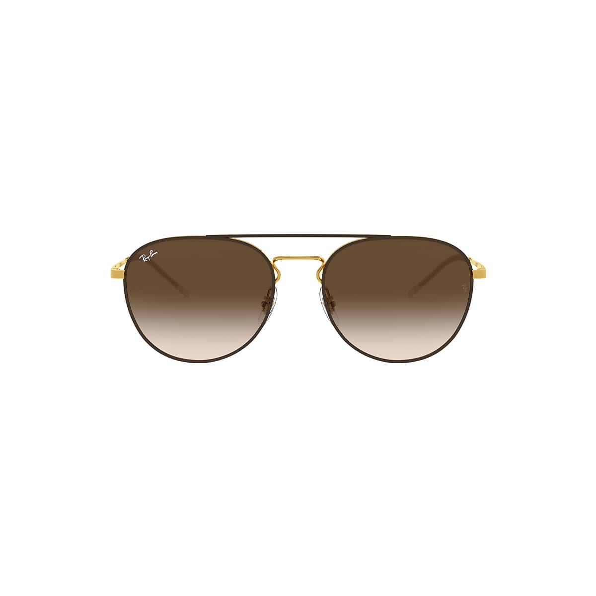 RB3589 Sunglasses in Brown On Gold and Brown - Ray-Ban
