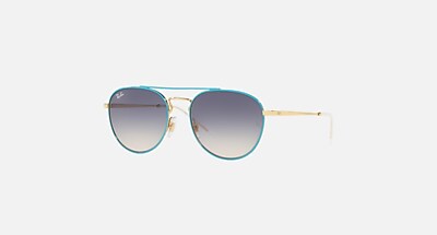 RB3589 Sunglasses in Black On Gold and Grey (55-18) - RB3589 | Ray
