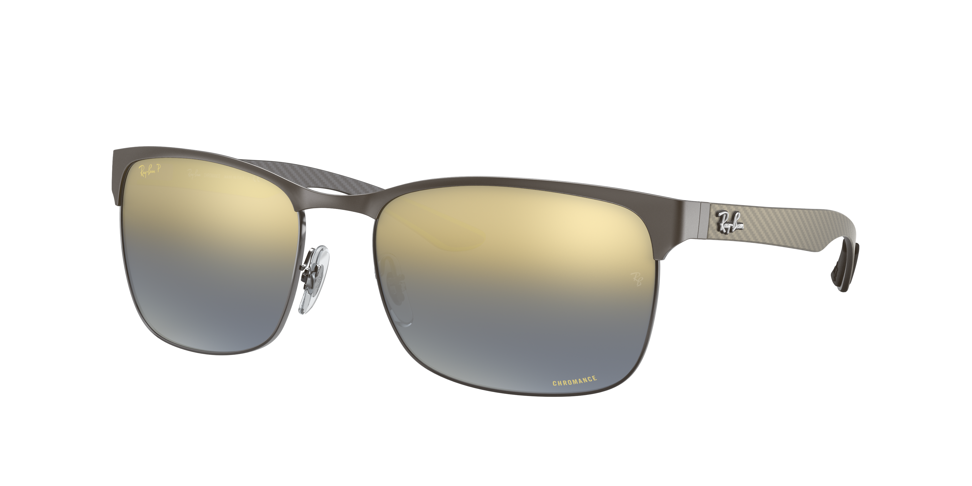 Rb8319ch Chromance Sunglasses in Gunmetal and Blue | Ray-Ban®