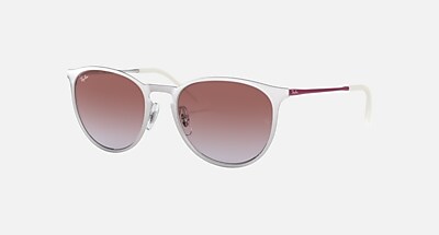 ERIKA METAL Sunglasses in Silver and Violet Gradient - RB3539