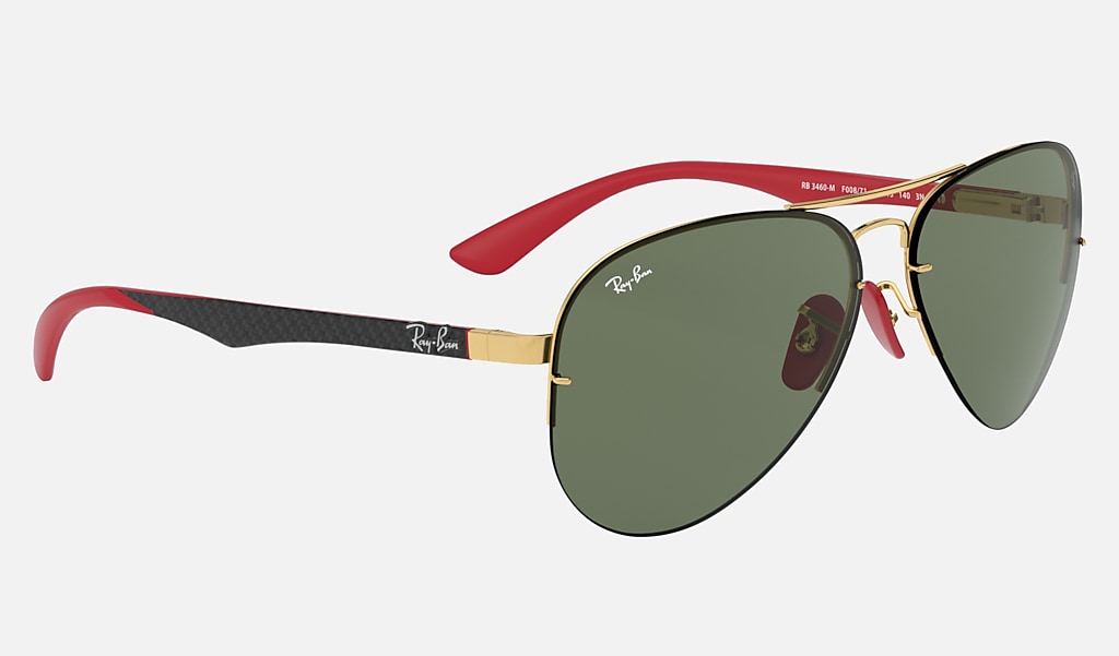 Meesterschap Trouwens veeg Rb3460m Scuderia Ferrari Collection Sunglasses in Gold and Green | Ray-Ban®