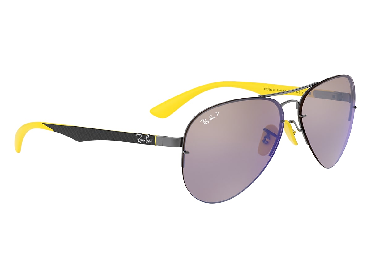 Onderhandelen Prestige Vernietigen Rb3460m Scuderia Ferrari Collection Sunglasses in Gunmetal and Blue  Chromance | Ray-Ban®
