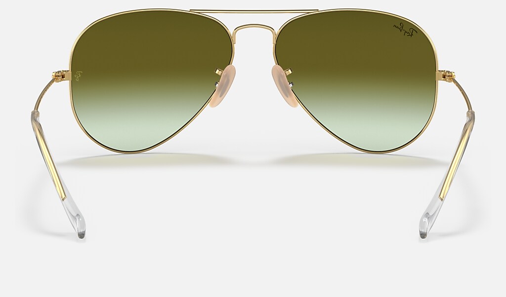 Aviator Mirror Sunglasses in Gold and Pink | Ray-Ban®