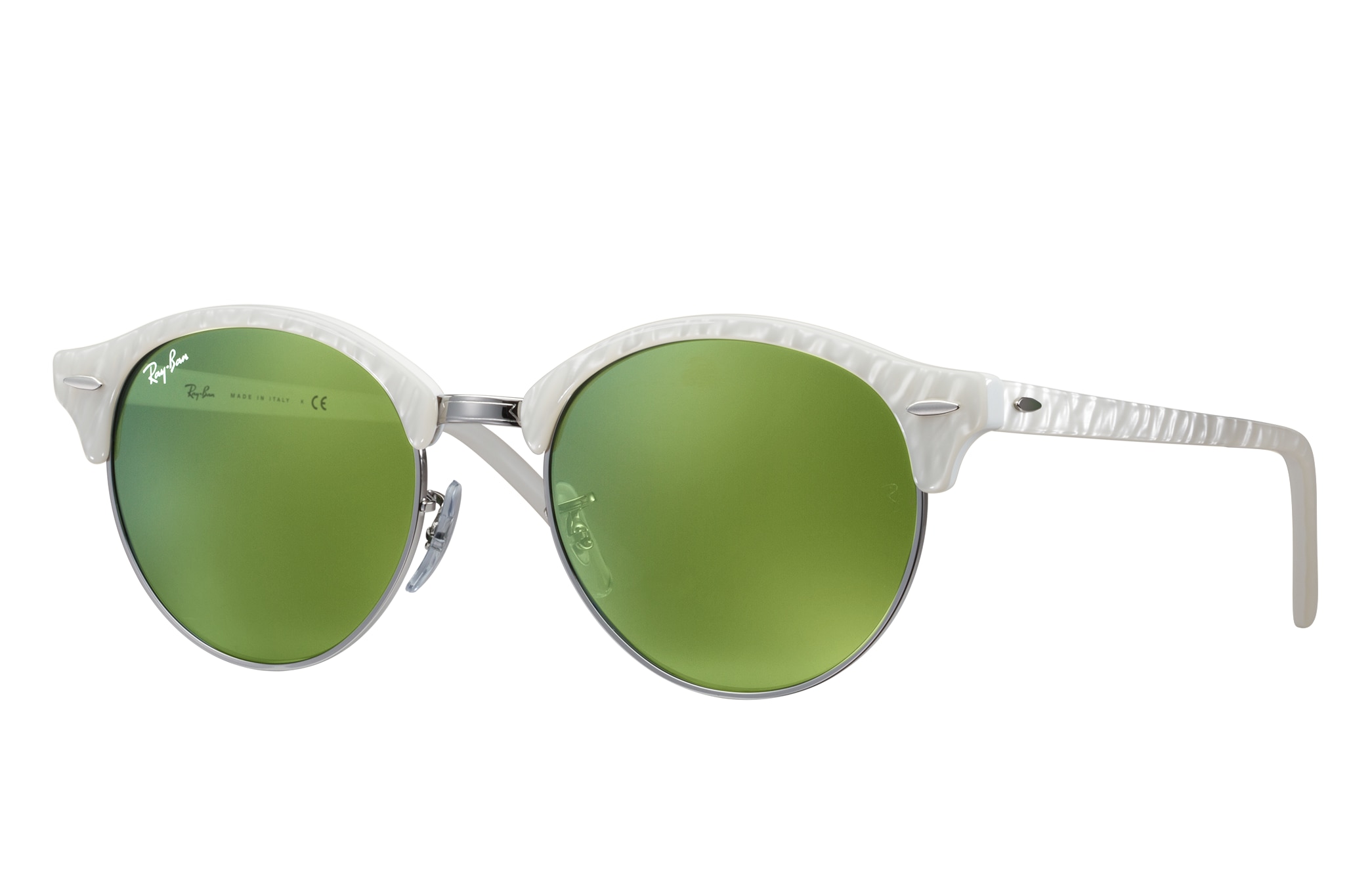 ray ban clubround flash lenses