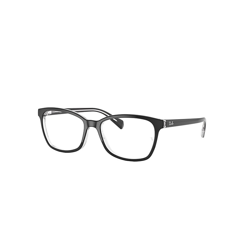 Ray-Ban Rb5362 Optics Eyeglasses Black Frame Clear Lenses Polarized 52-17