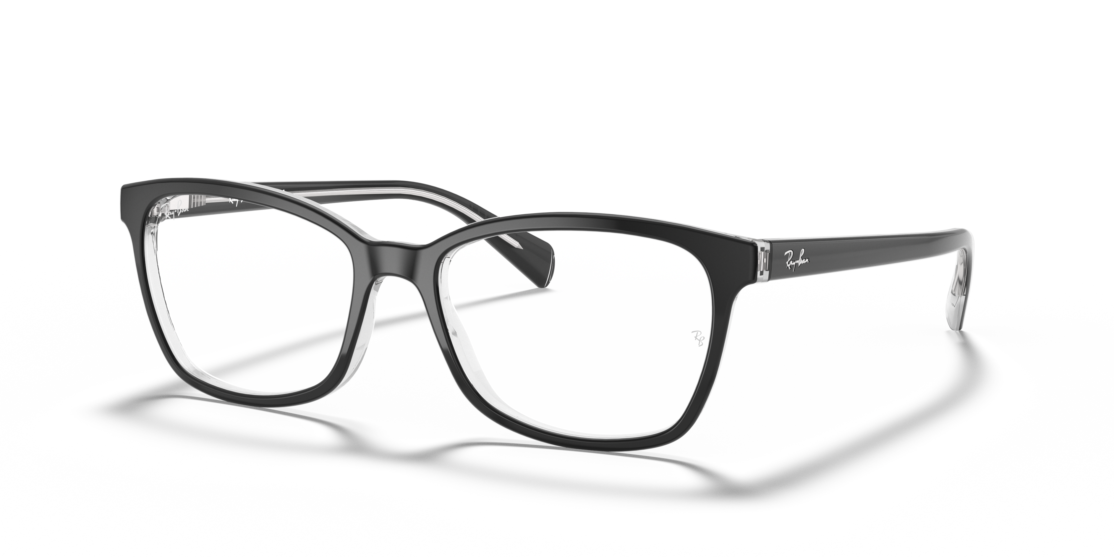 ray ban black and white frames