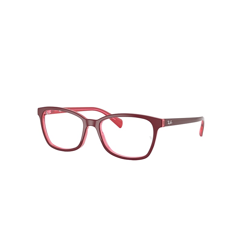 Ray-Ban Rb5362 Optics Eyeglasses Purple-reddish Frame Clear Lenses 52-17