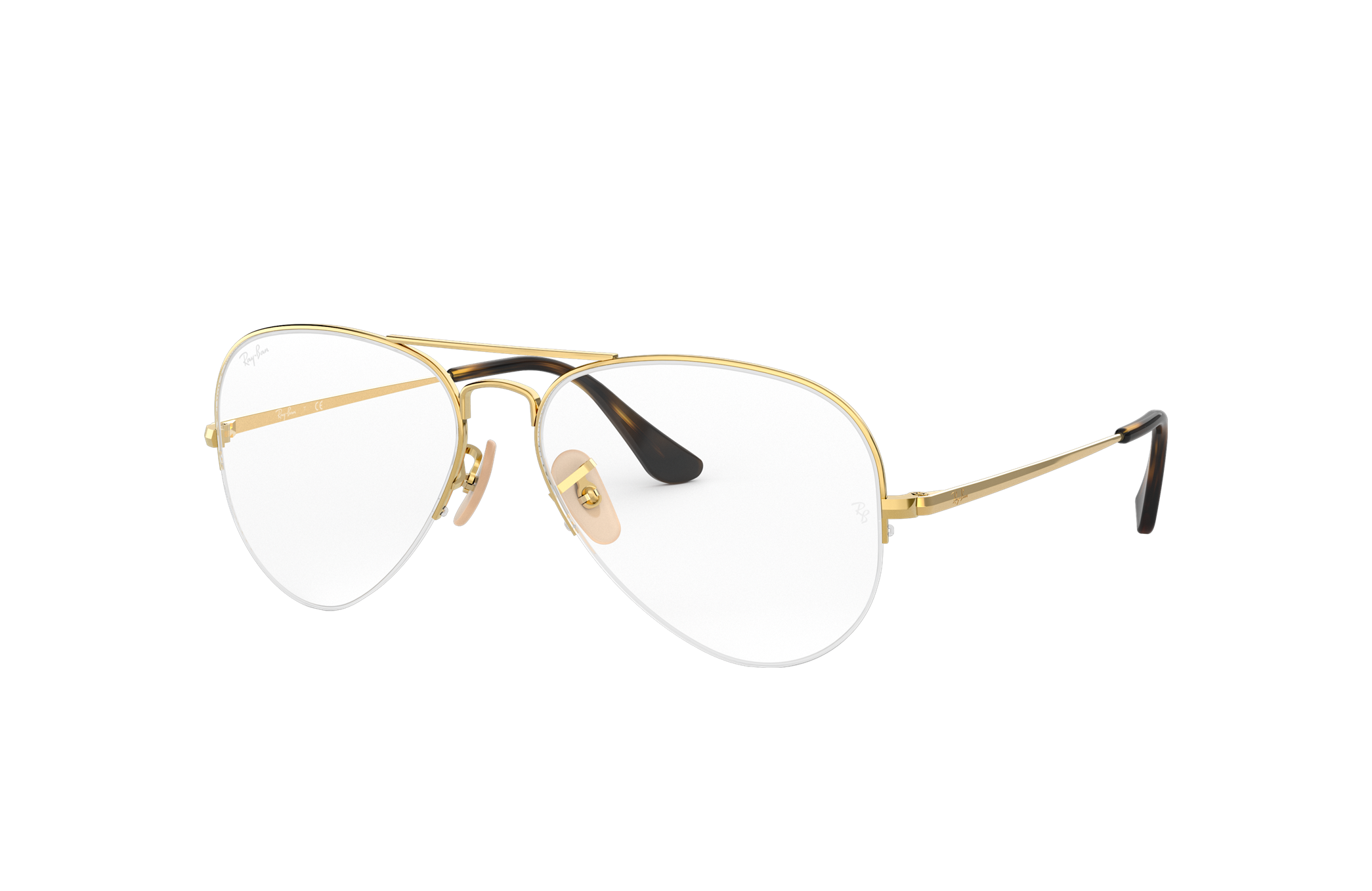 ray ban gold frame prescription glasses