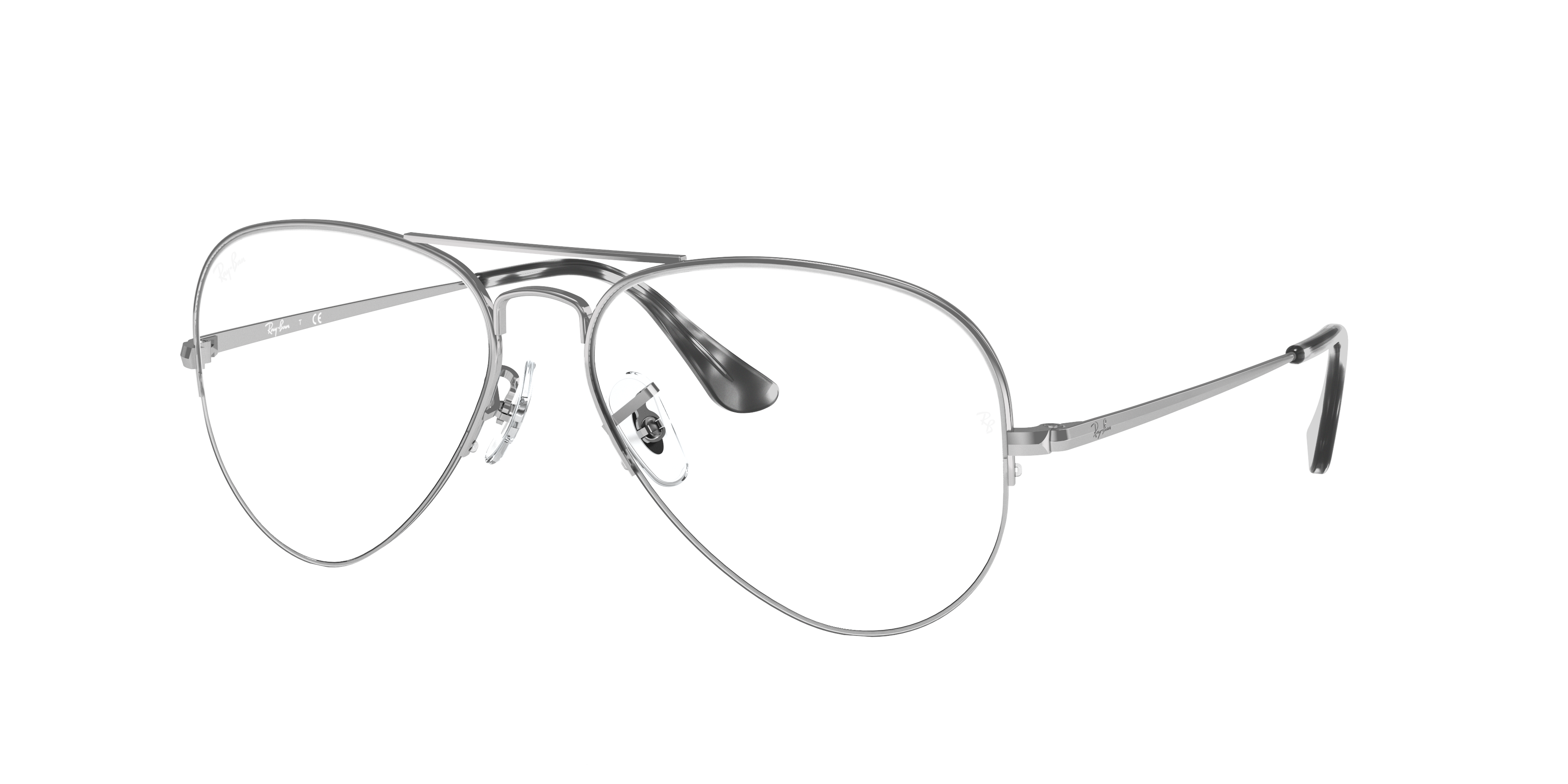silver ray ban glasses