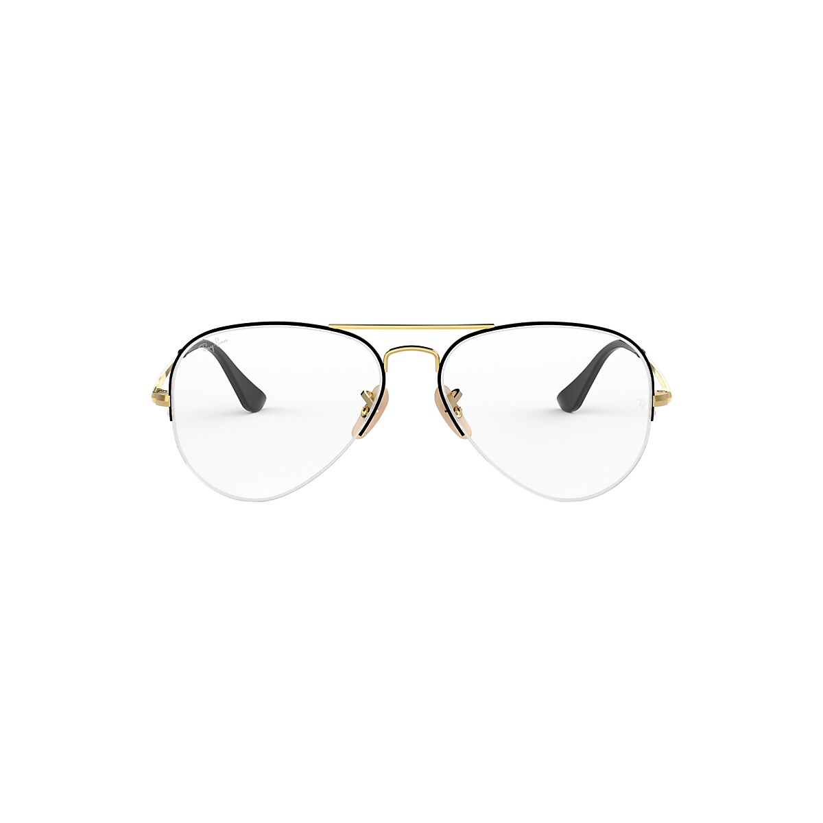 jazz Kriminel Åh gud Aviator Gaze Eyeglasses with Black On Gold Frame | Ray-Ban®