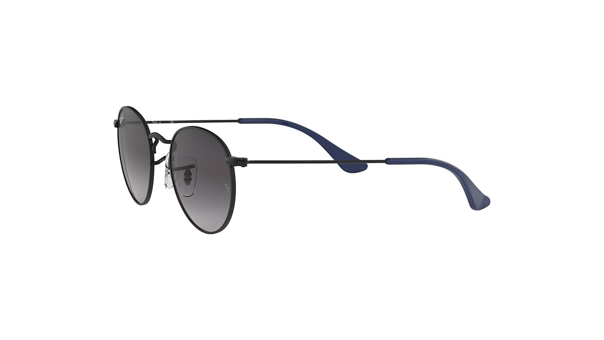 ROUND KIDS Sunglasses in Black and Light Grey Gradient Dark