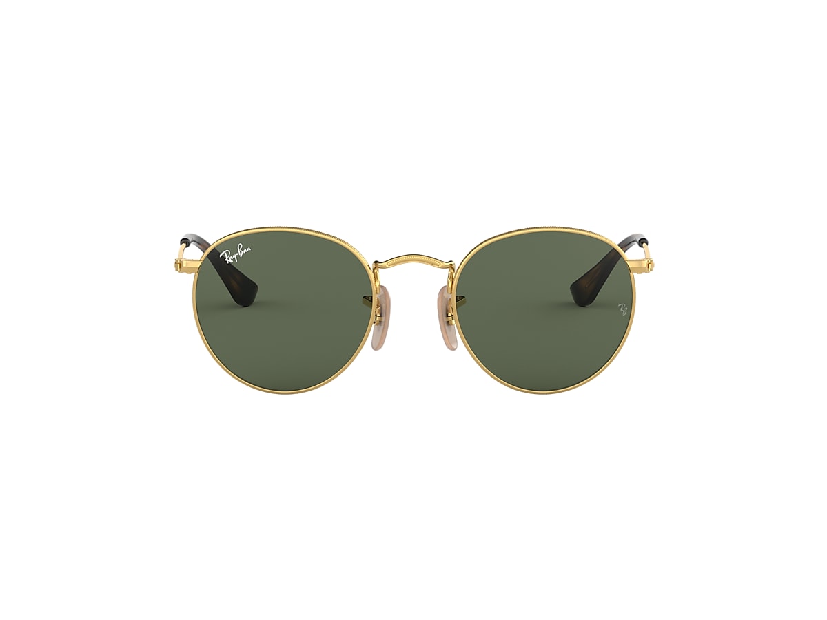 triple Decay shell ROUND KIDS Sunglasses in Gold and Green - RB9547S | Ray-Ban® US