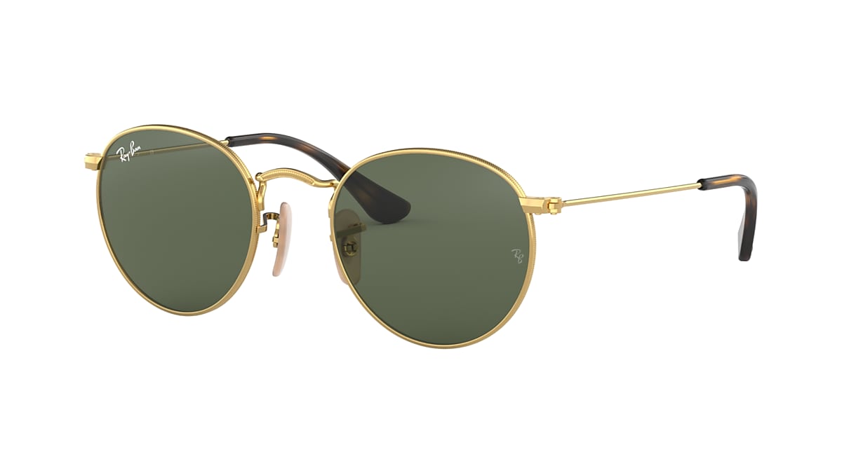ROUND KIDS Sunglasses in Gold and Green - RB9547S | Ray-Ban® US
