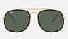 ray-ban 雷朋 炽焰64将军 rb3583n 金色 - 钢 - 绿色 镜片 - 0rb