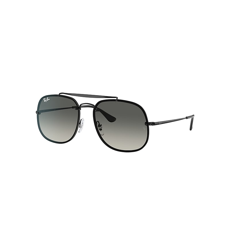 Ray-Ban Blaze General Sunglasses Black Frame Grey Lenses 58-16